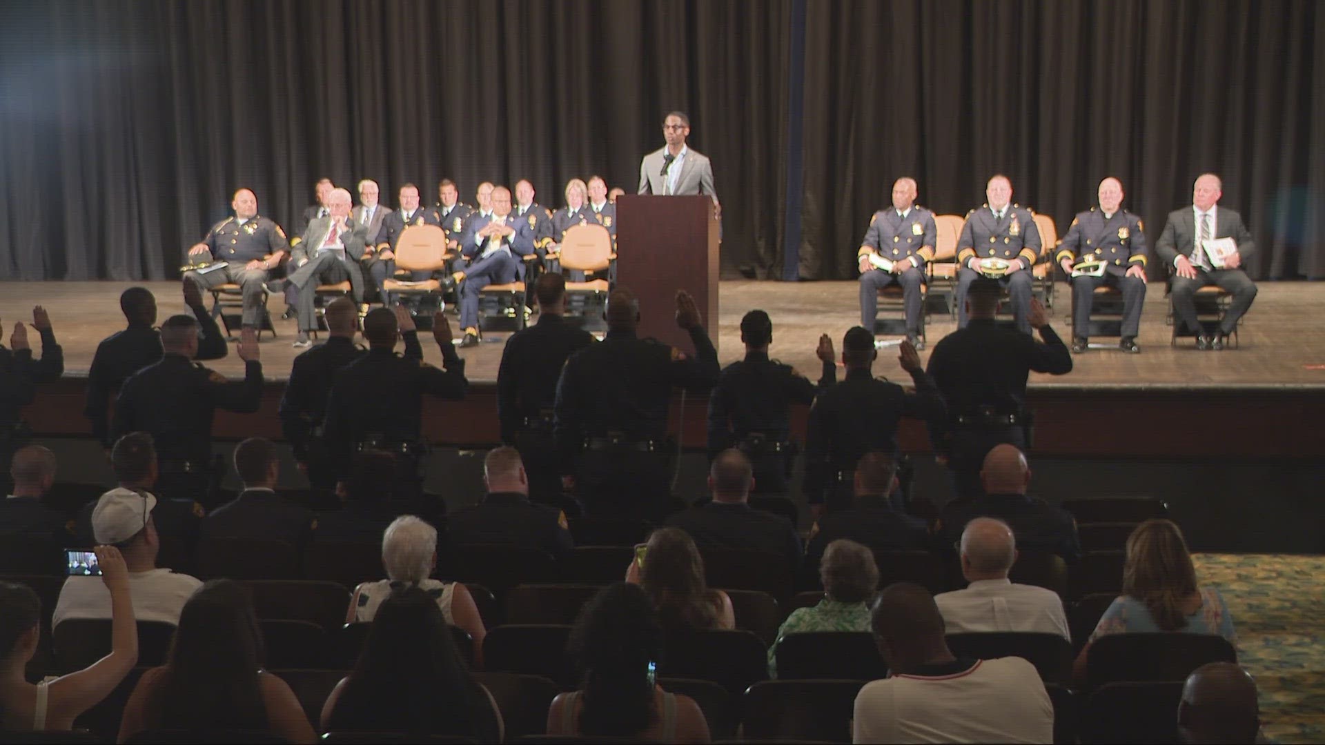 Eleven new officers graduated from the Cleveland Police Academy on Friday, a number that pales in comparison to what the department needs.