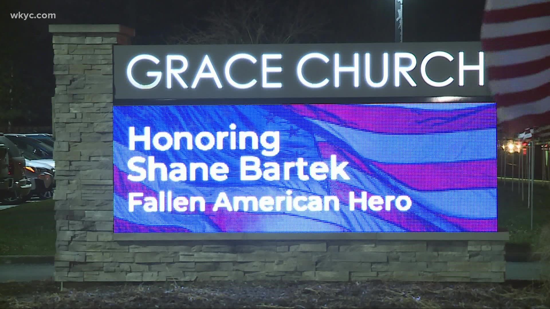The Bartek family received friends at Grace Church Monday evening. Funeral services will be held on Tuesday.