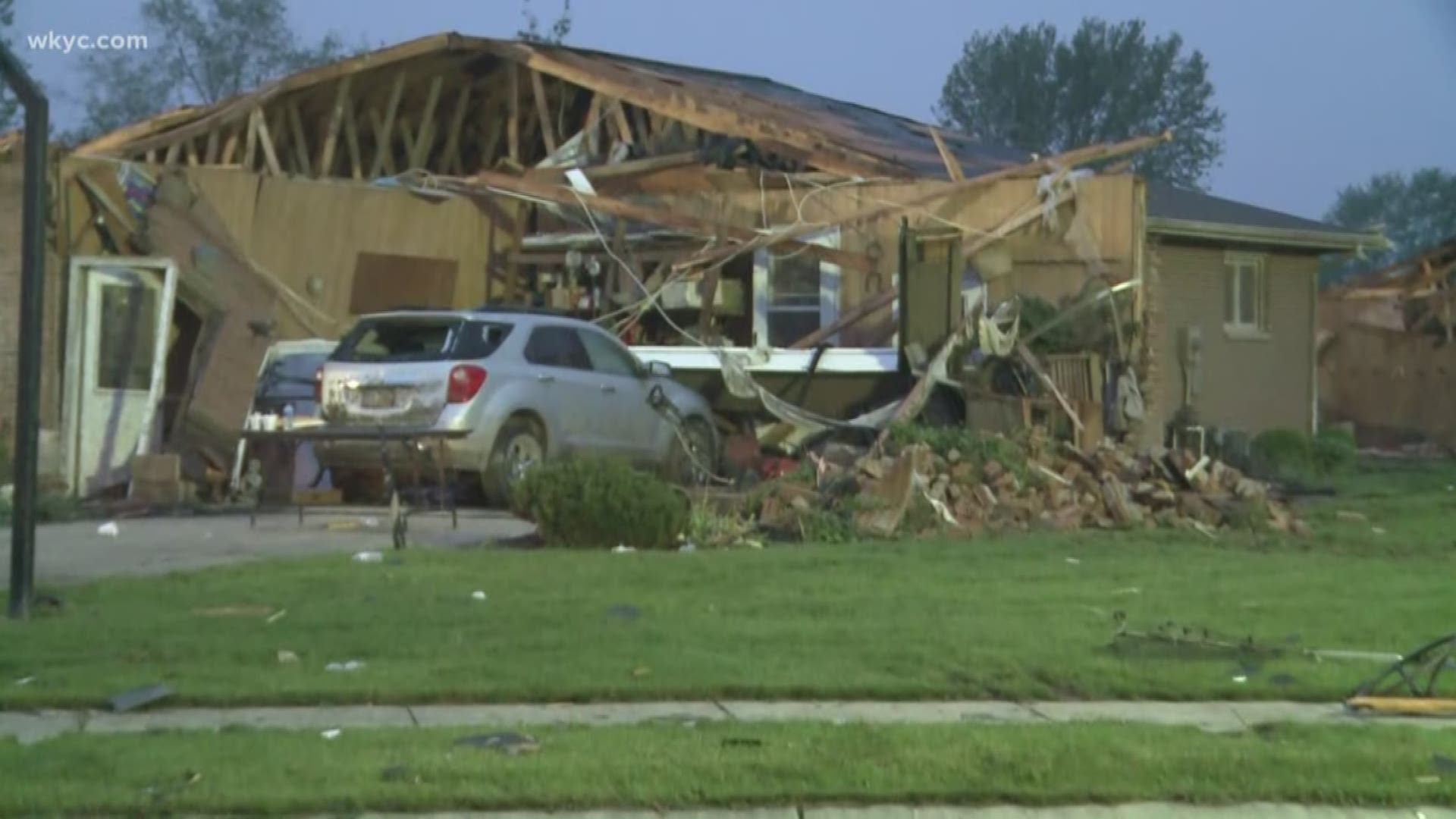 May 29, 2019: Many homes were destroyed in Monday night's storms, but the tornado didn't tear down the community's spirit near Dayton. WKYC's Amani Abraham is there with the latest on how the region is working together to clean up the damage left behind.