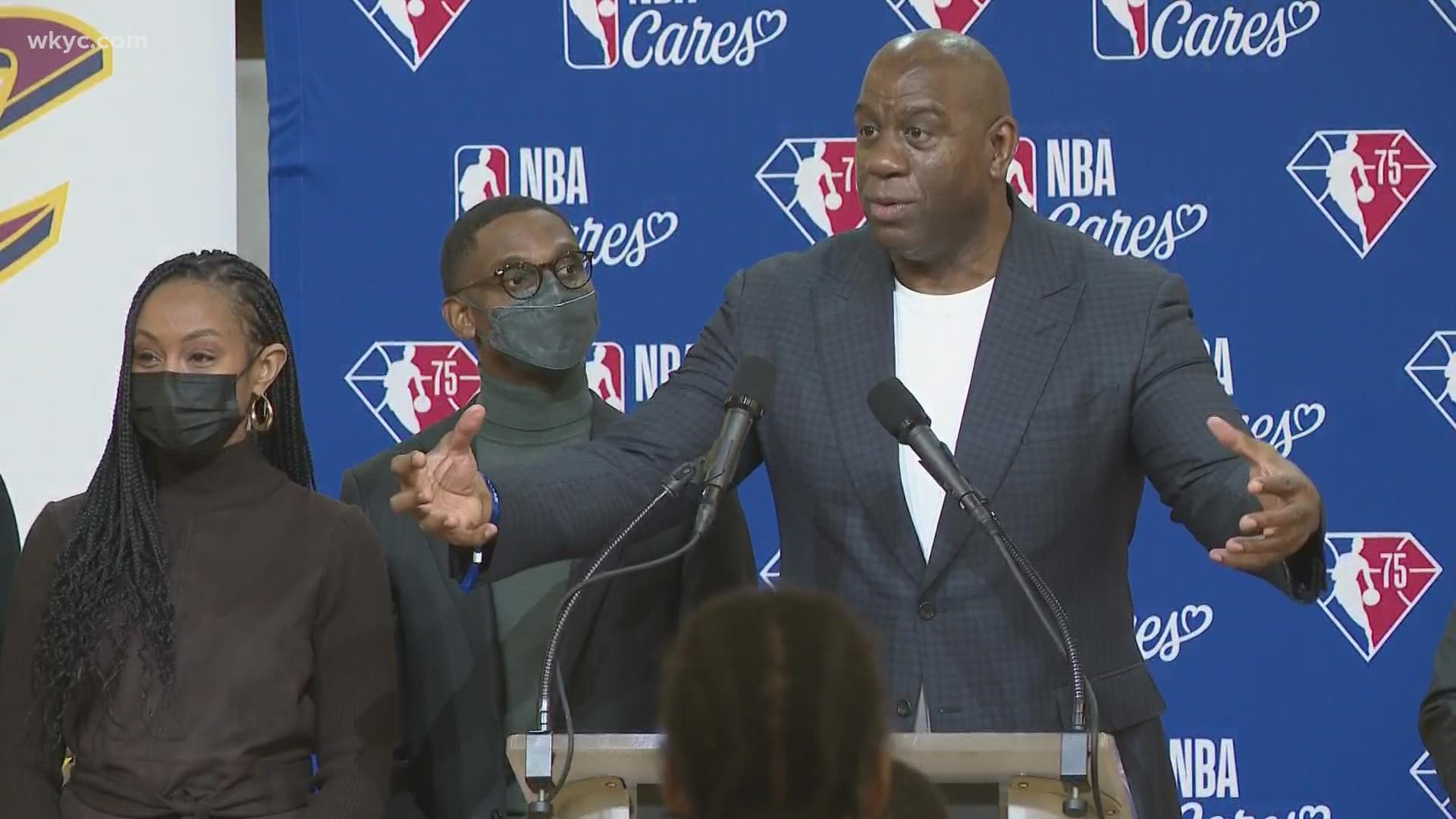 The NBA dedicated its 2,000th Live, Learn or Play center on Friday at Cudell Recreation Center in Cleveland. Magic Johnson was among the guest speakers.
