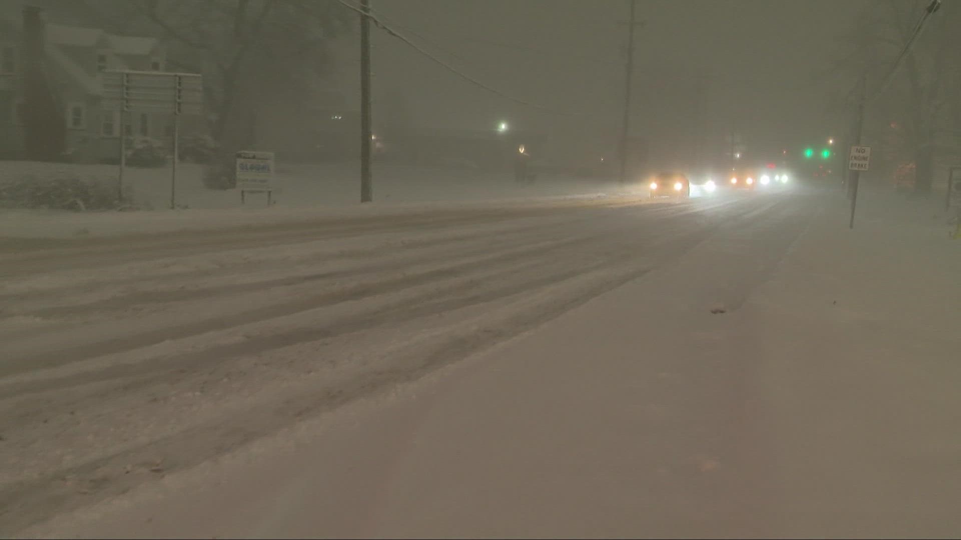 Multiple communities in Ashtabula County were hit with more than a foot of snow.