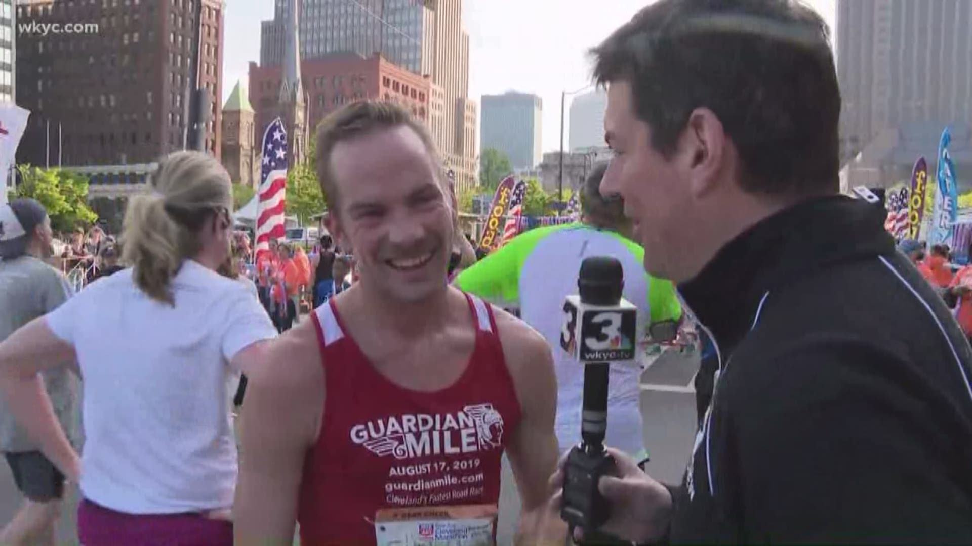 May 19, 2019: We speak with the Cleveland native who won the 2019 half marathon with a finish time of one hour 10 minutes.