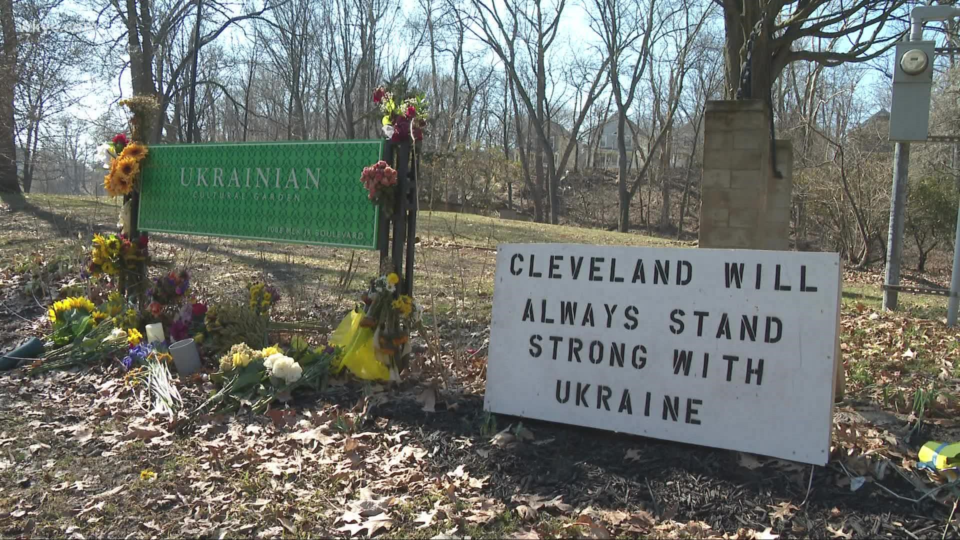 Each of the 33 gardens represents an ethnic community in Greater Cleveland. People of all backgrounds are increasingly drawn to the Ukrainian space.