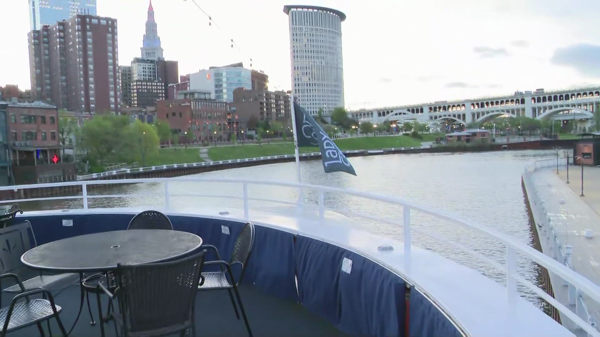 The Lady Caroline offers special events, private charters and more for cruises along the Cuyahoga River in Cleveland.