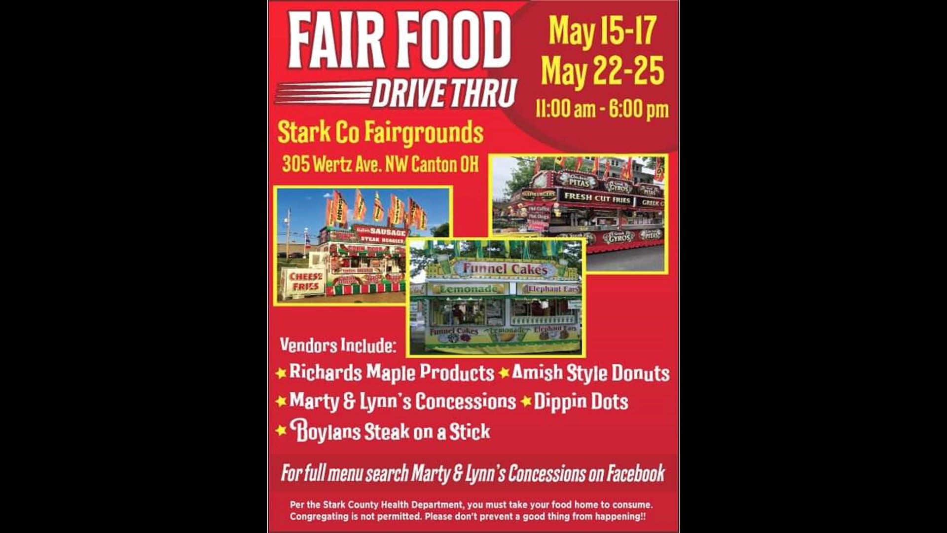 Stark County Fair to offer drivethru fair foods from several vendors