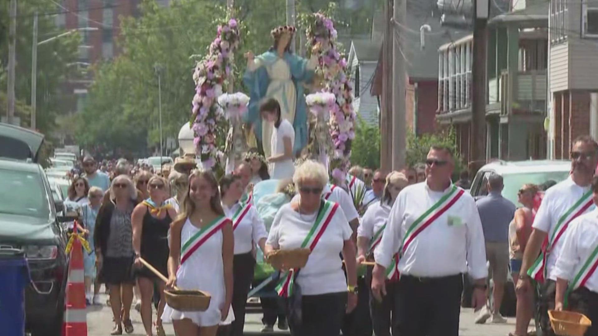 The Feast of the Assumption has begun in Cleveland's Little Italy.