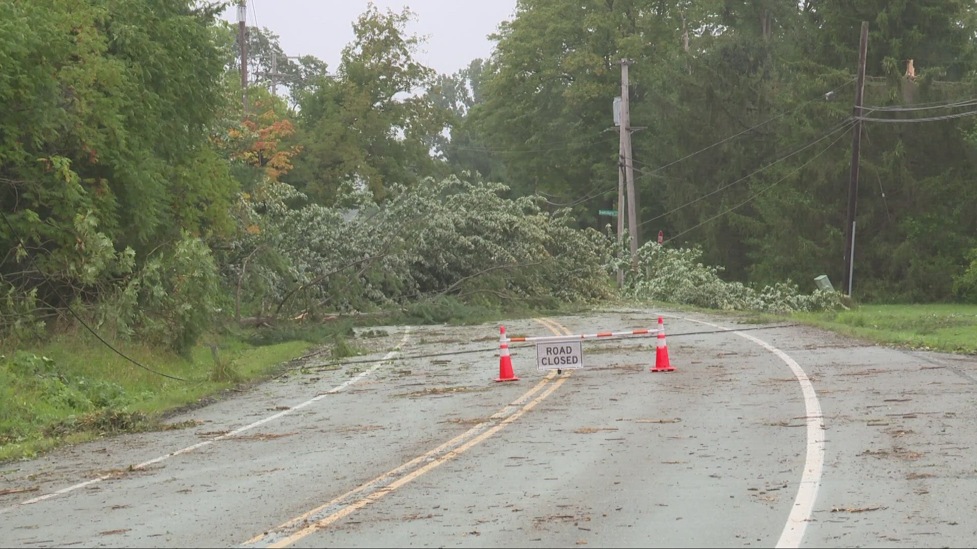 Thousands in Chesterland and elsewhere are still without electricity as of Friday night.