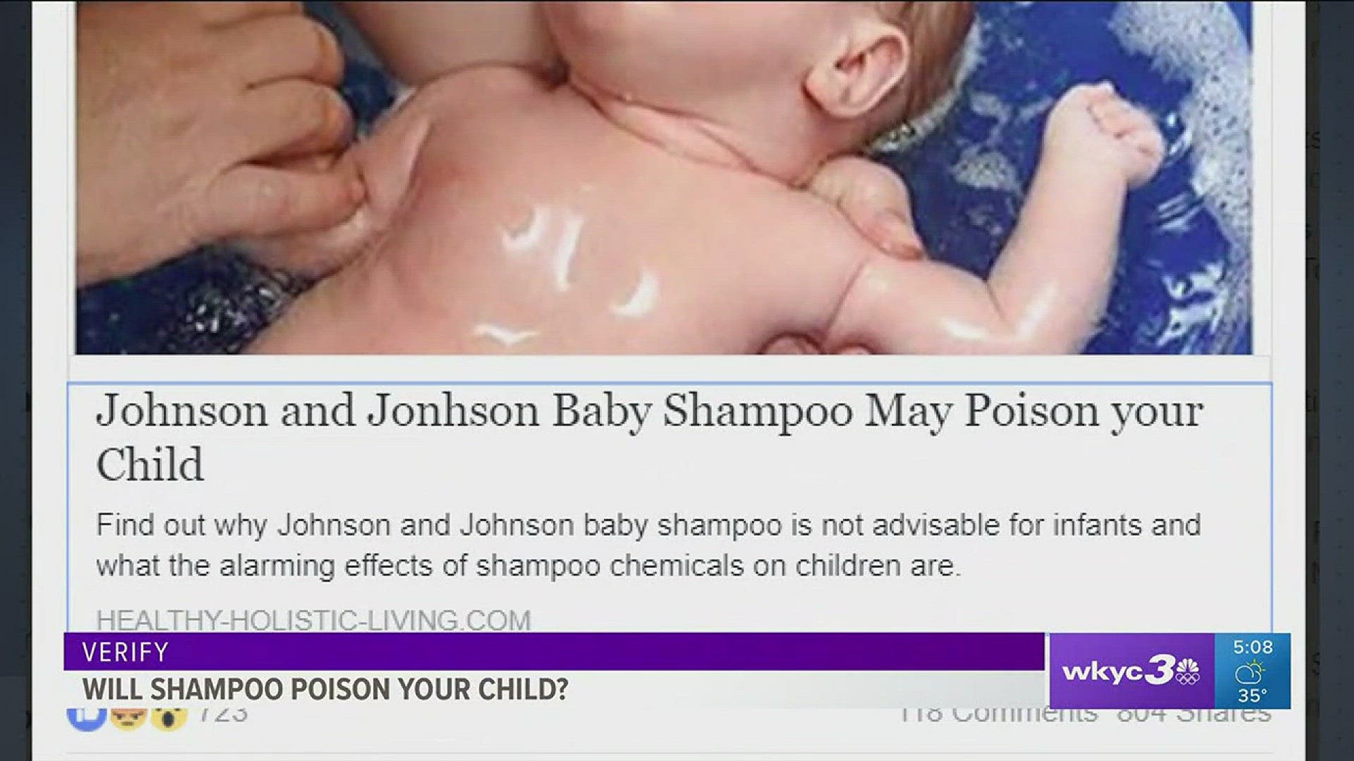 VERIFY, Are there toxins in Johnson's baby shampoo?