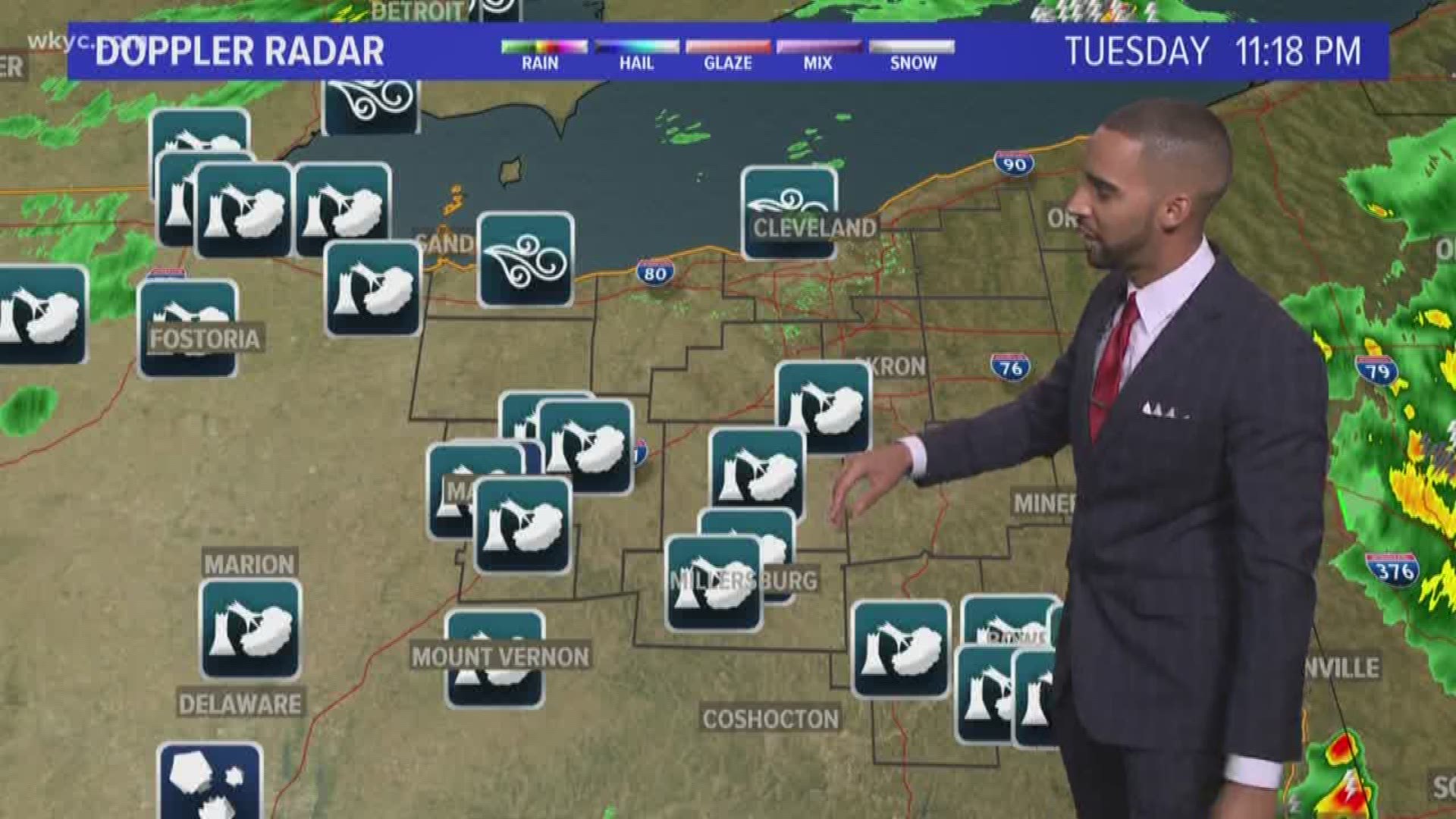 11 p.m. weather forecast for August 20, 2019