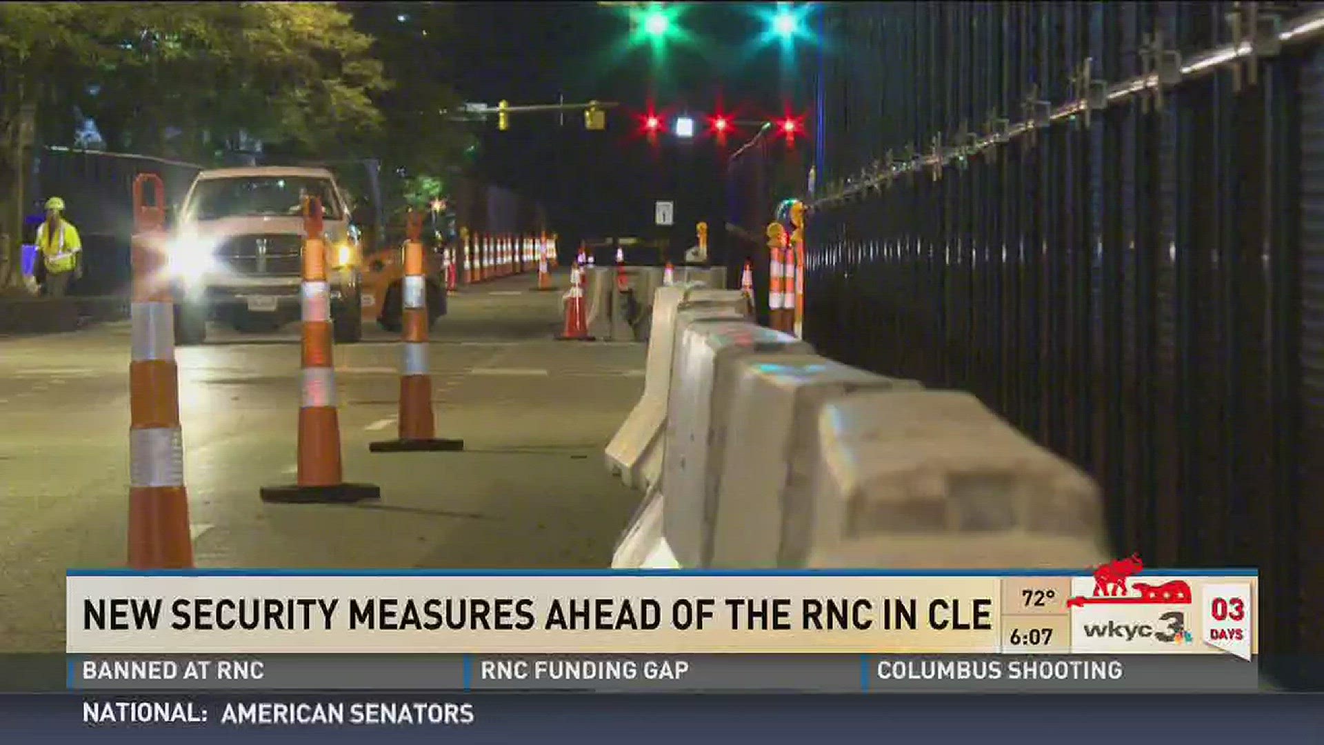 July 15, 2016: WKYC's Tiffany Tarpley takes a look at additional security measures in place for the upcoming Republican National Convention. Follow @TiffanyTarpley on Twitter for more.