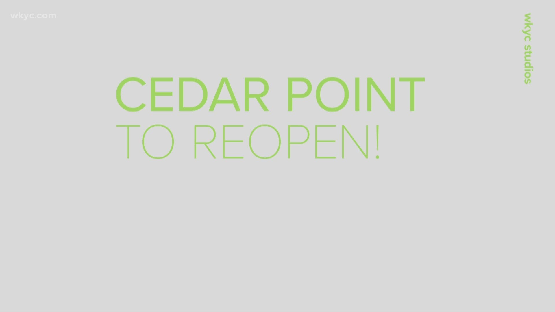 No exact date has been set.  However, Cedar Point will reopen at some point this season.