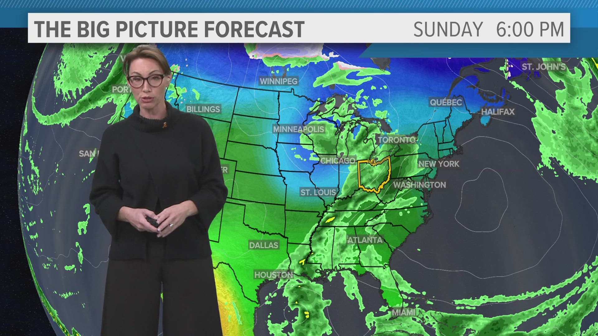 Quiet end to week with rain arriving Sunday.