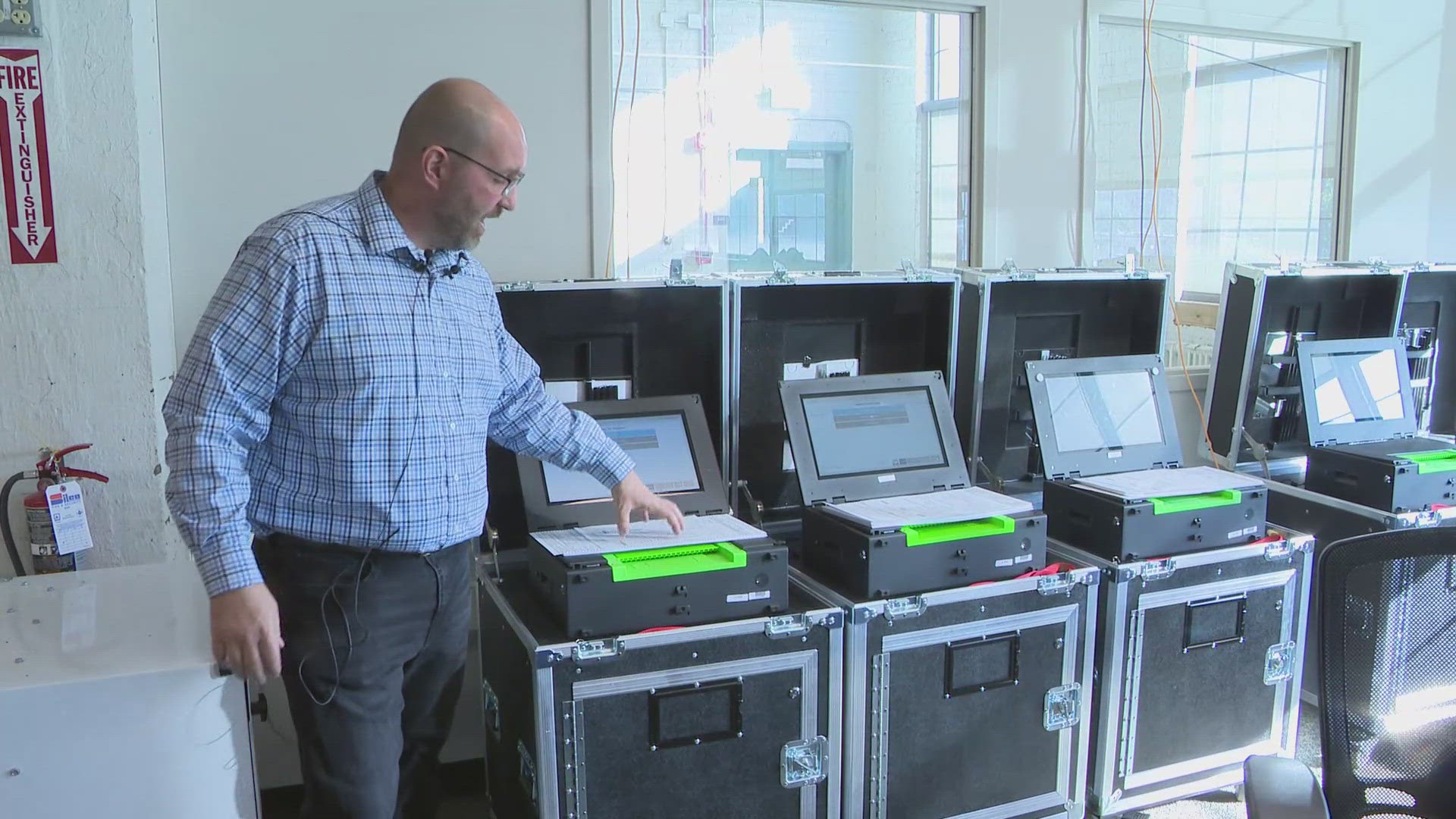 The county has been using machines for years, but is getting more questions about why counting isn't done by hand. Officials say it has to do with time and accuracy.