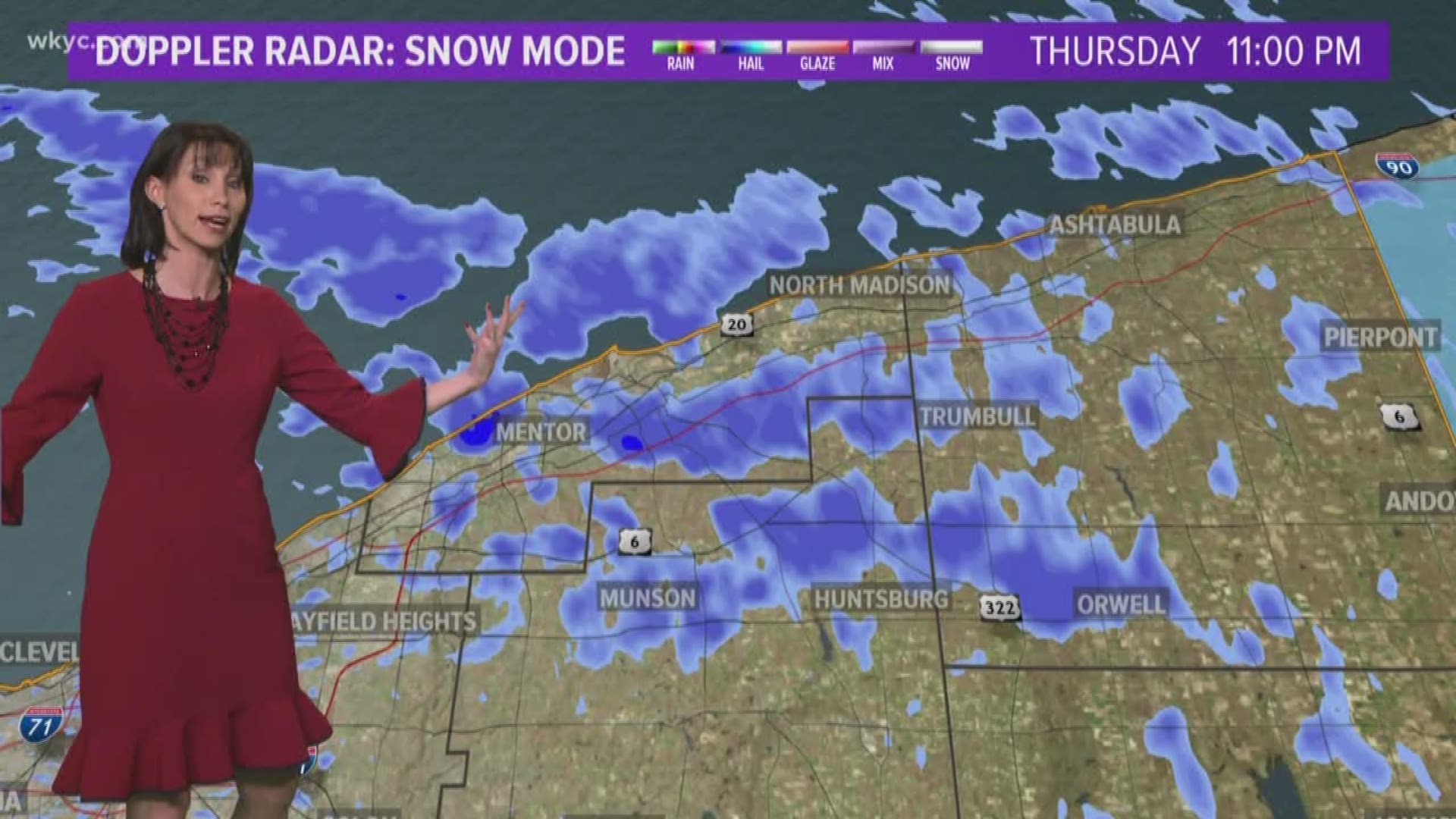 The stage has been set for some lake effect snow to develop overnight tonight and during the first half of the day on Friday. The morning commute could be tricky.