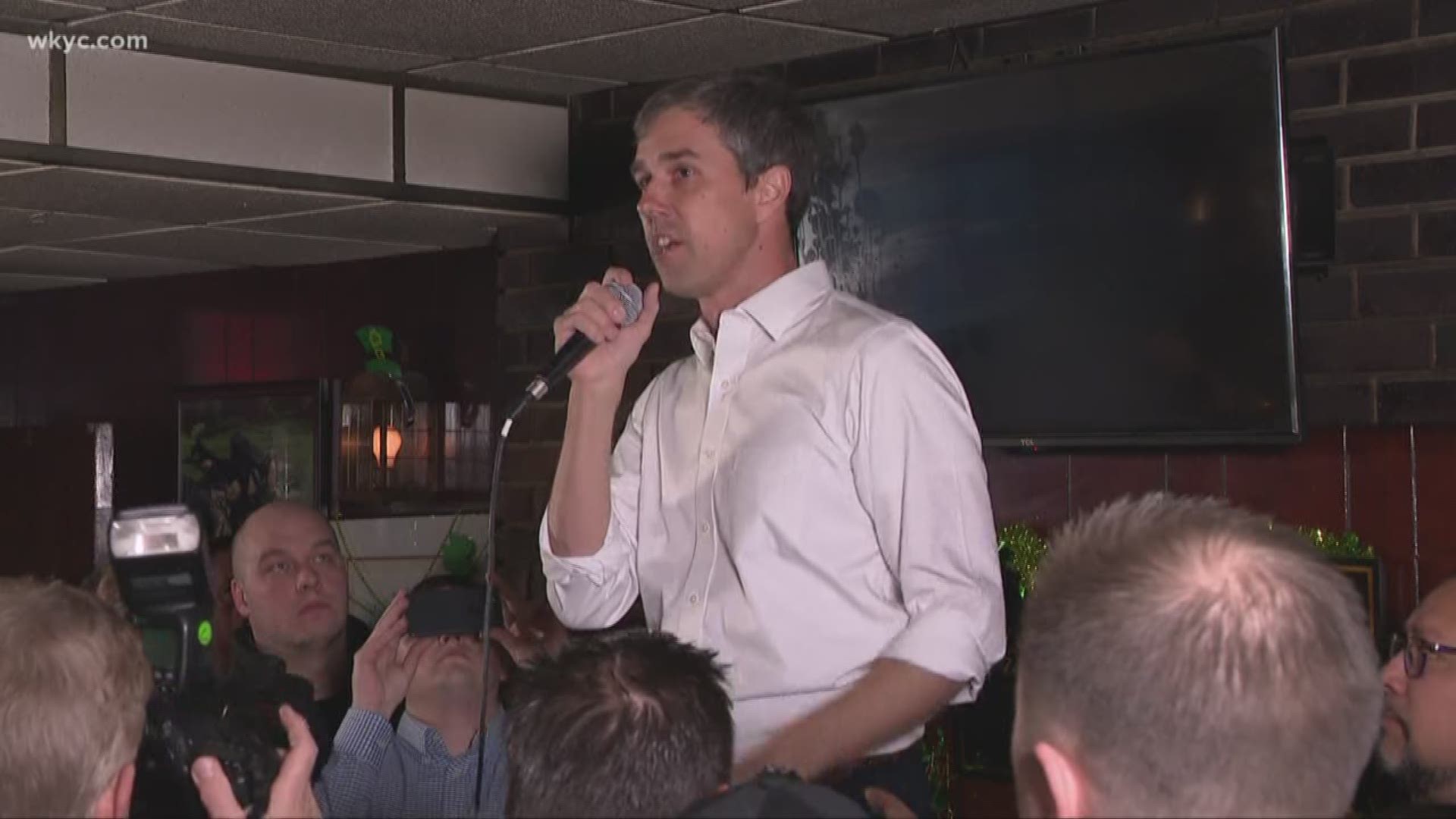 Beto O'Rourke held rally in CLE