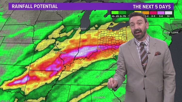 Cleveland Weather: Rounds of rain and rumbles on the way