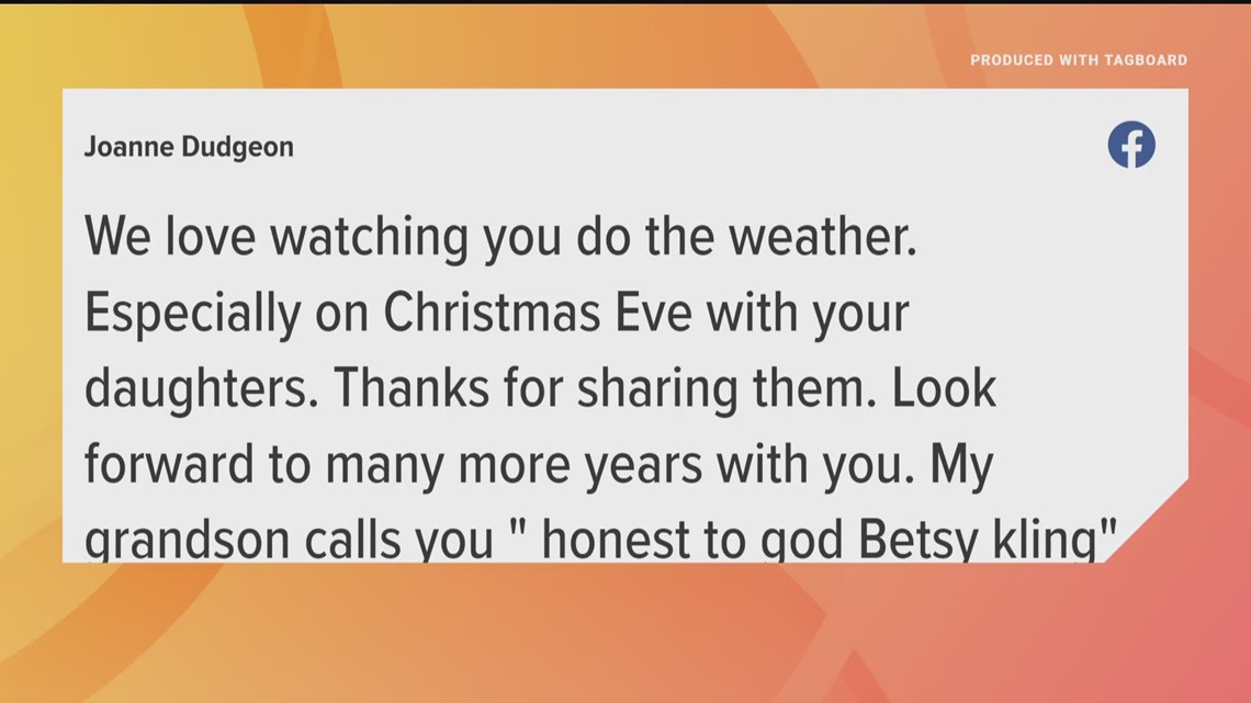 Well-wishes for Betsy Kling's 20-year anniversary at WKYC Studios