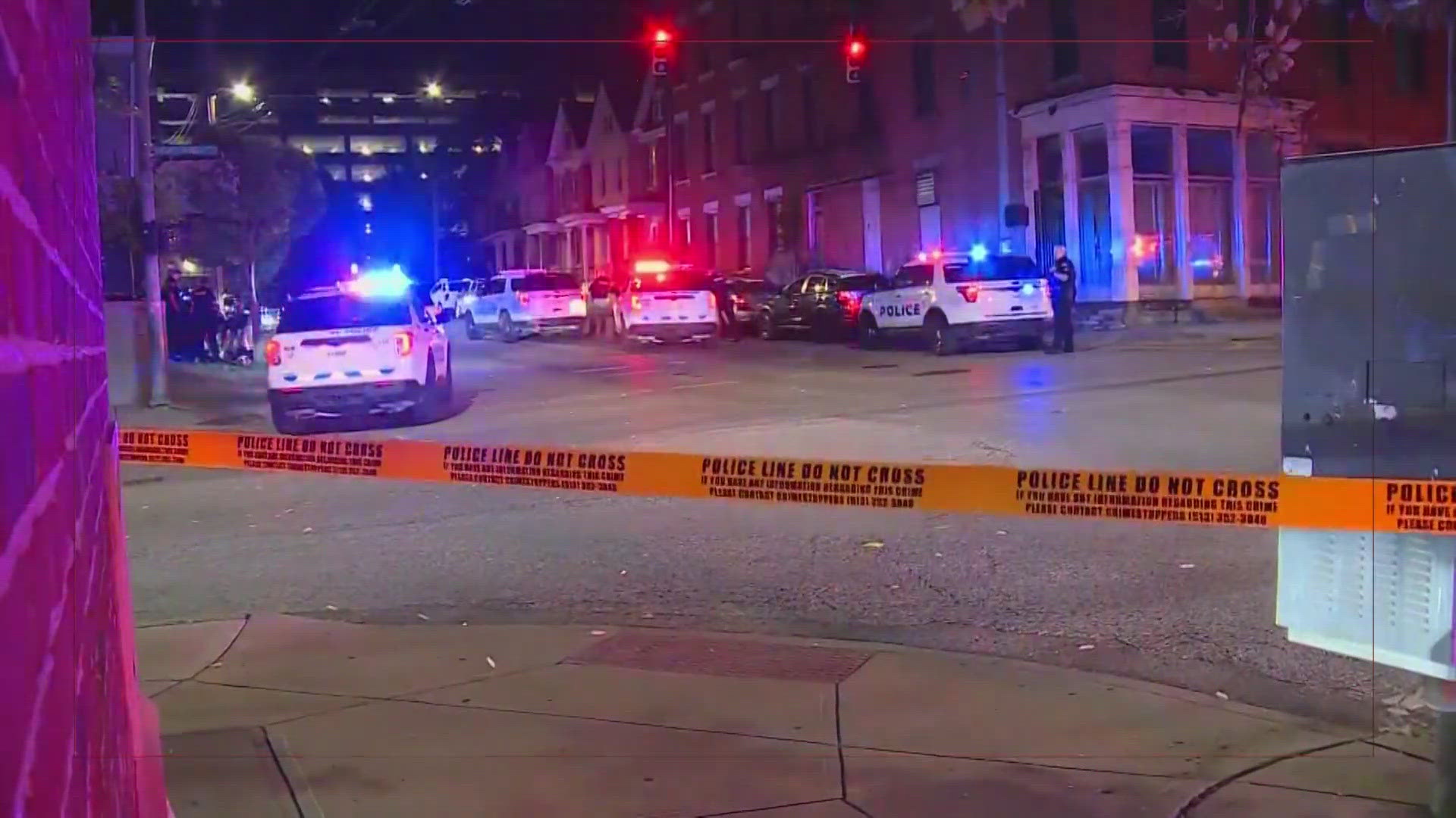Five people were shot, including three fatally, near the University of Cincinnati campus early Monday, police said.
