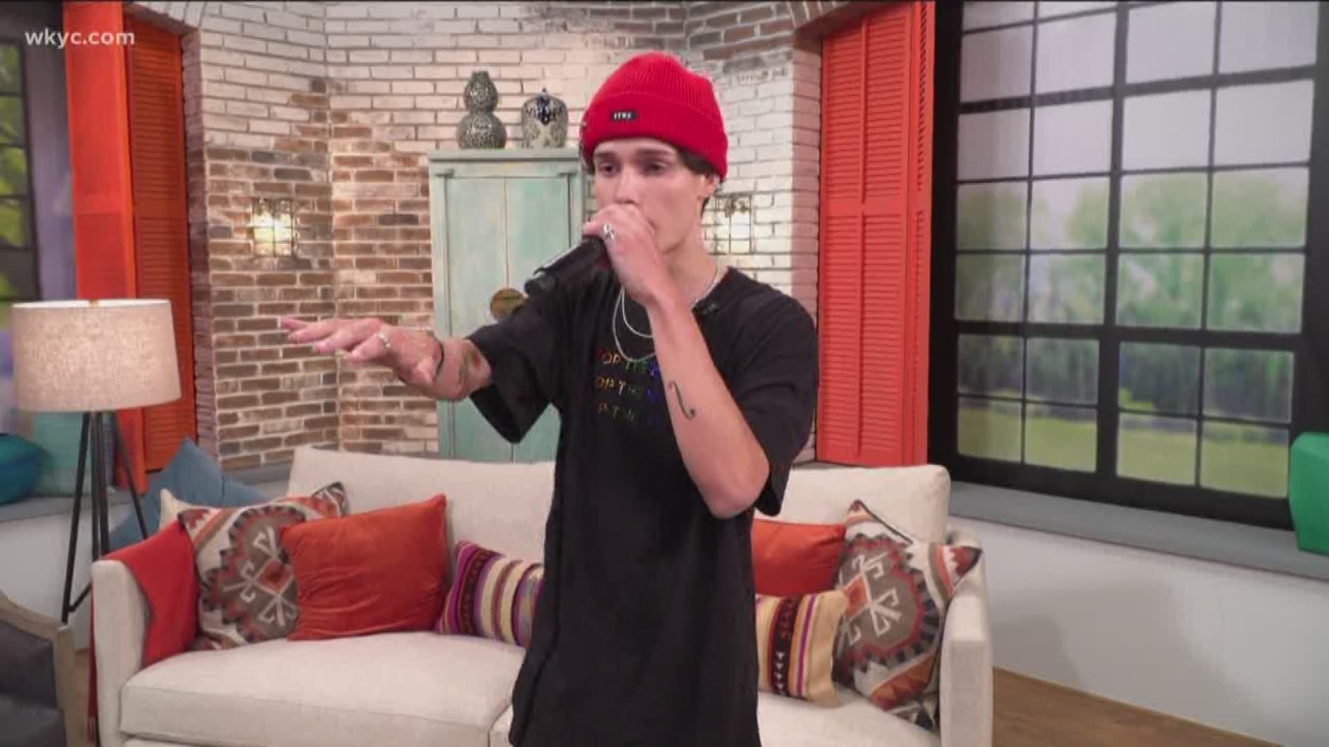June 12, 2019: What a special treat! Conor of the In Real Life boy band performed a freestyle rap live on our show. The Shaker Heights native is preparing to perform at the House of Blues in Cleveland.