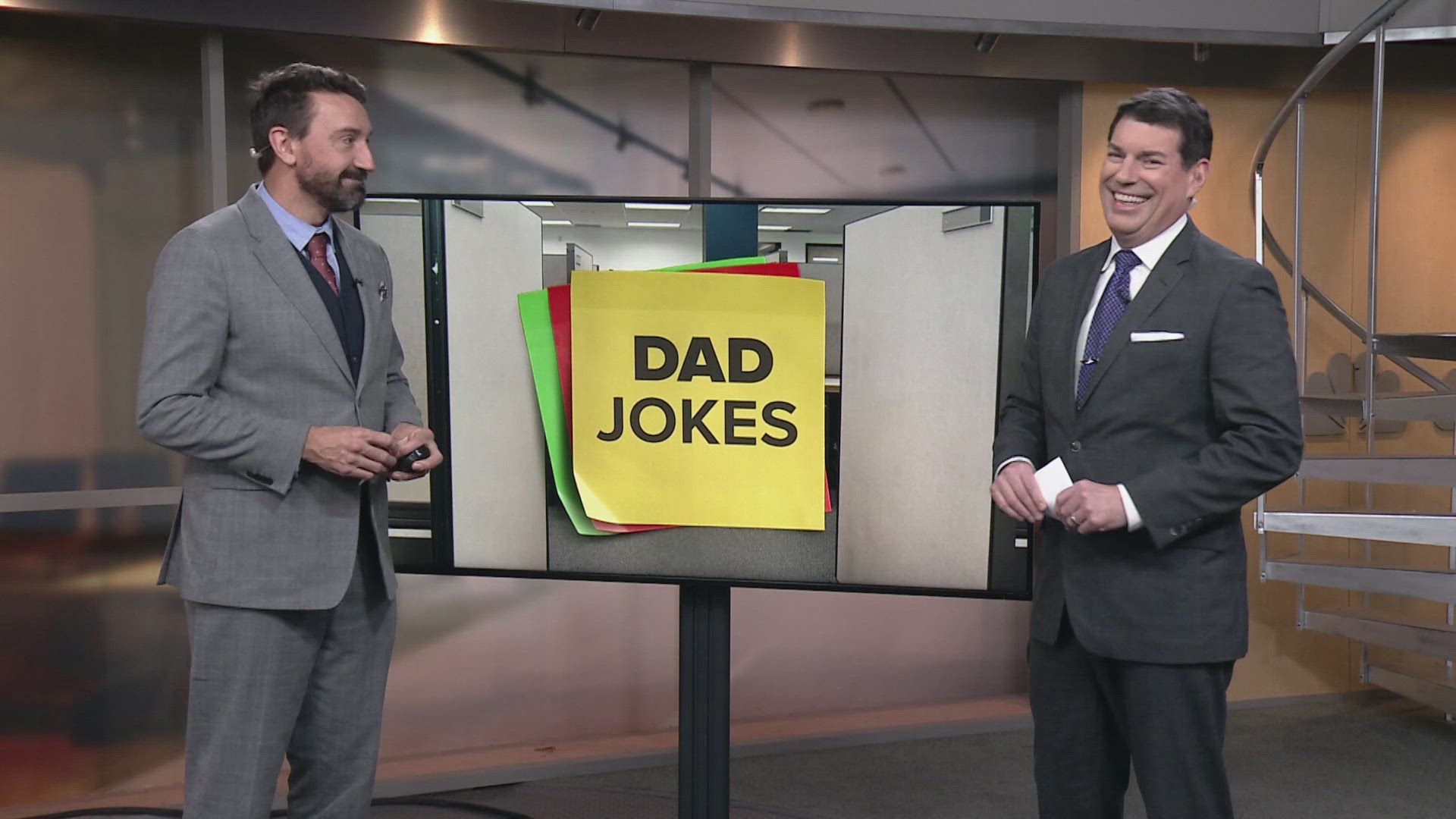 What do mermaids use to wash their fins? Watch to see the punch line in this edition of dad jokes with Matt Wintz and Dave Chudowsky at WKYC Studios in Cleveland.