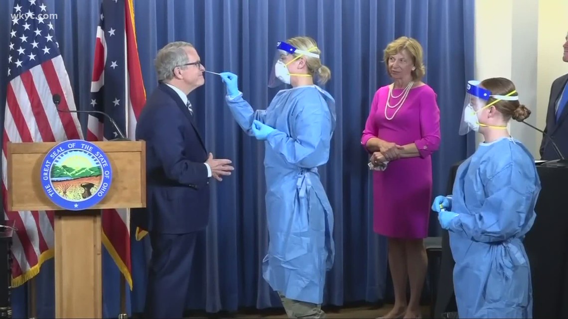 Ohio Gov. Mike DeWine, Wife Fran And Lt. Gov. Jon Husted Test Negative ...