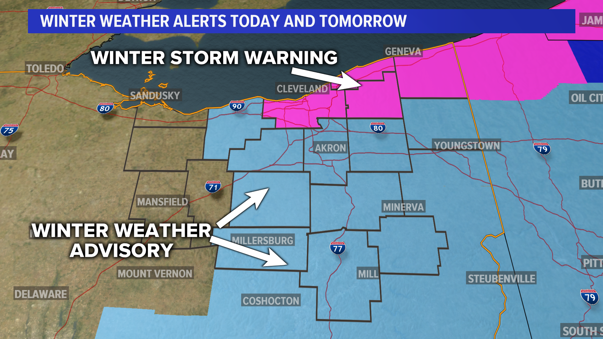 Winter Storm Watch begins Thursday for several area counties | wkyc.com