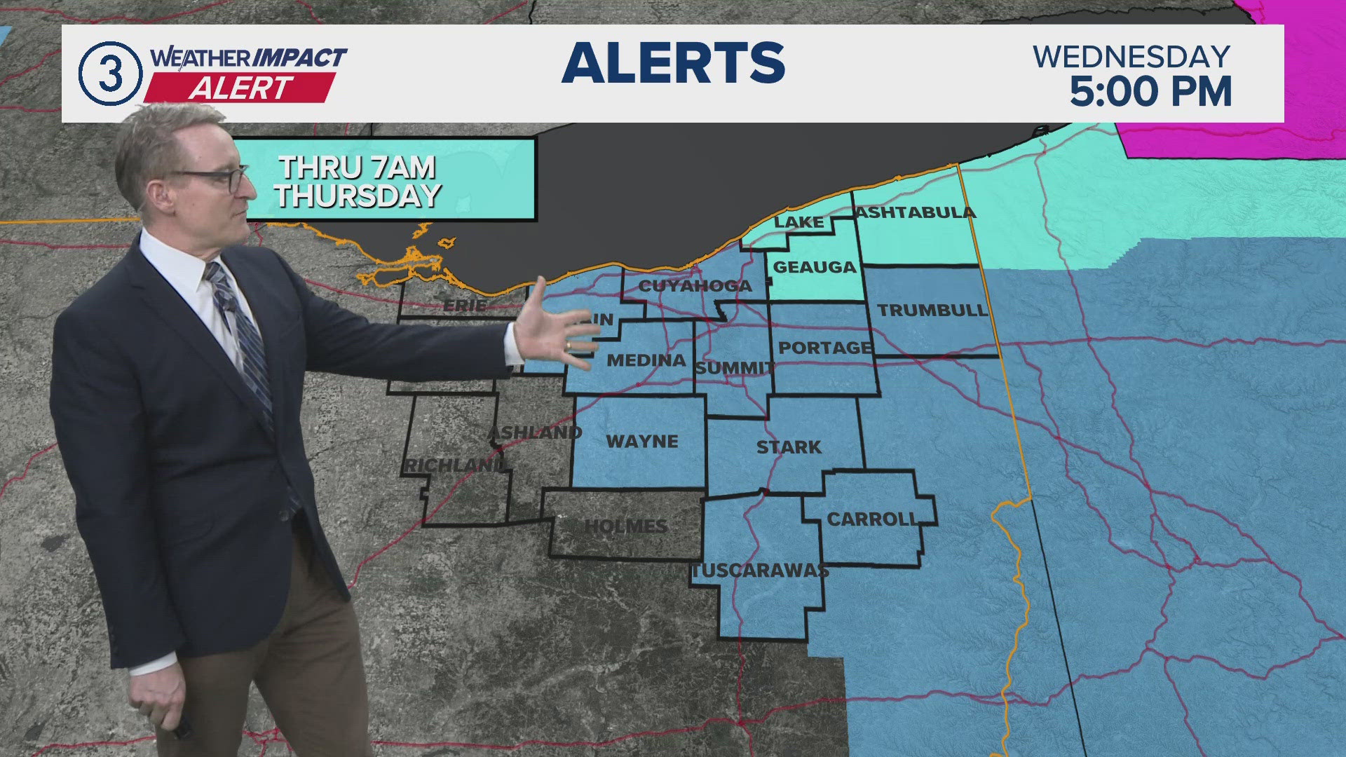Weather Impact Alert: Tracking accumulating snow in Northeast Ohio ...