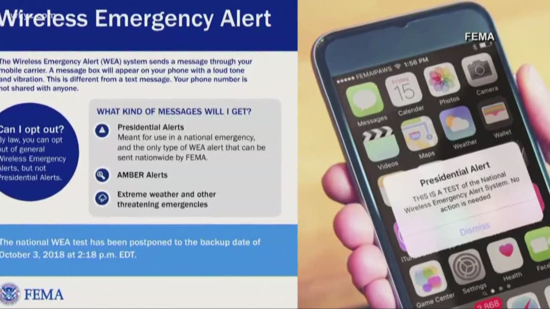 FEMA to test cell phone Emergency Alert system on Wednesday