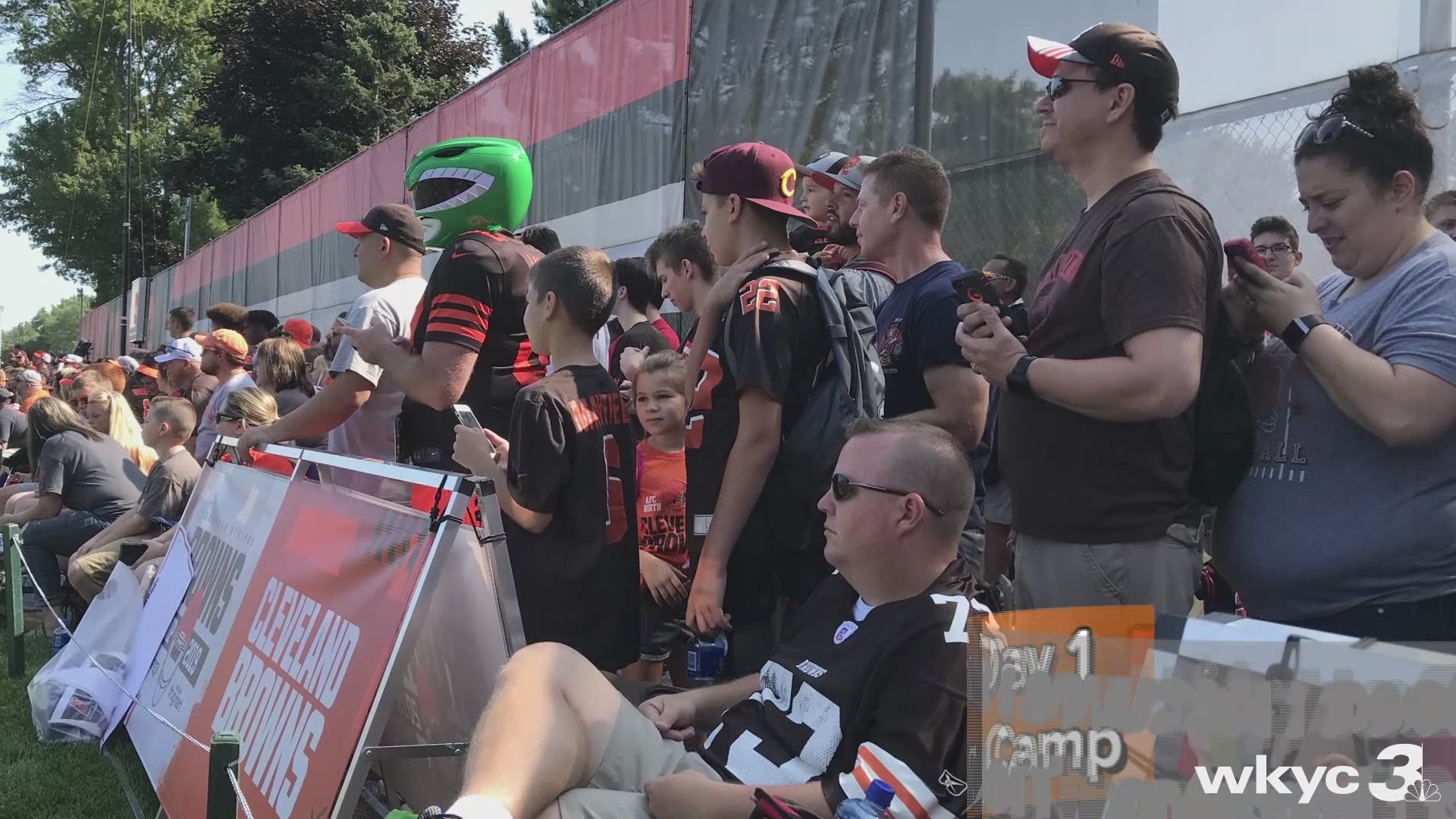 The road to the Super Bowl started today in Berea as the Browns opened up Training Camp.