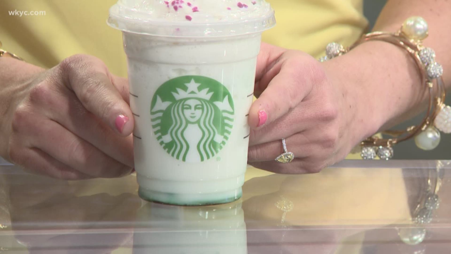 March 22, 2018: How is the new Crystal Ball Frappuccino at Starbucks? The WKYC morning team gave it a taste test.