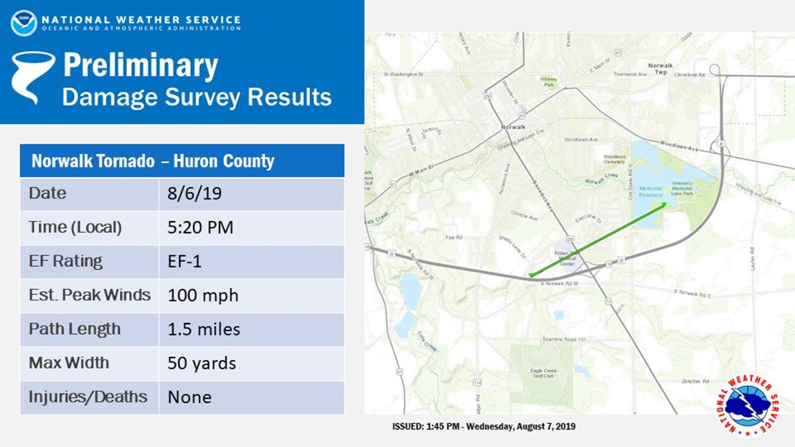 National Weather Service confirms EF1 tornado touched down in Huron ...