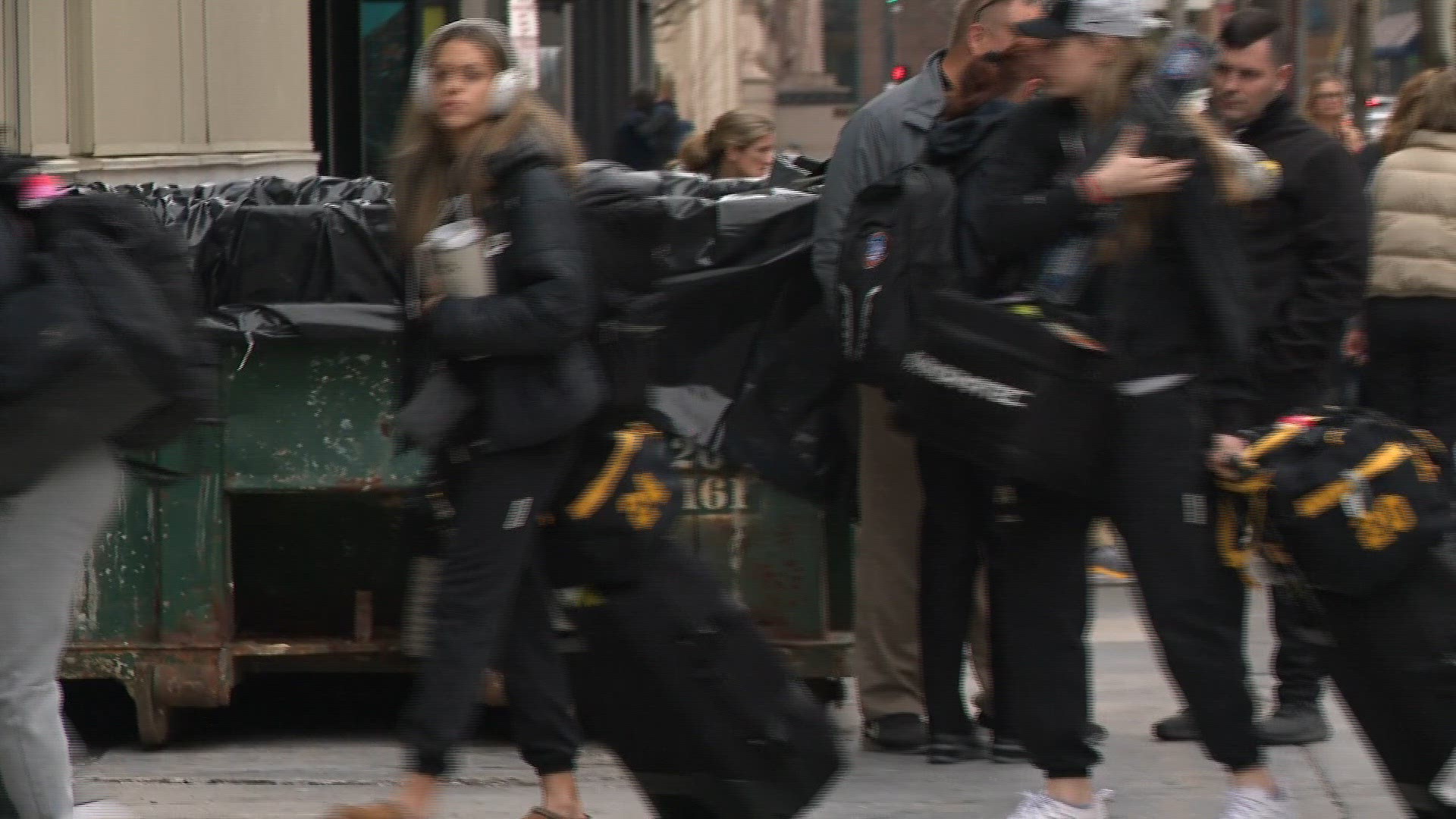 Fresh off of their victory over the defending National Champions LSU, the Iowa Women's Basketball team arrives in Cleveland