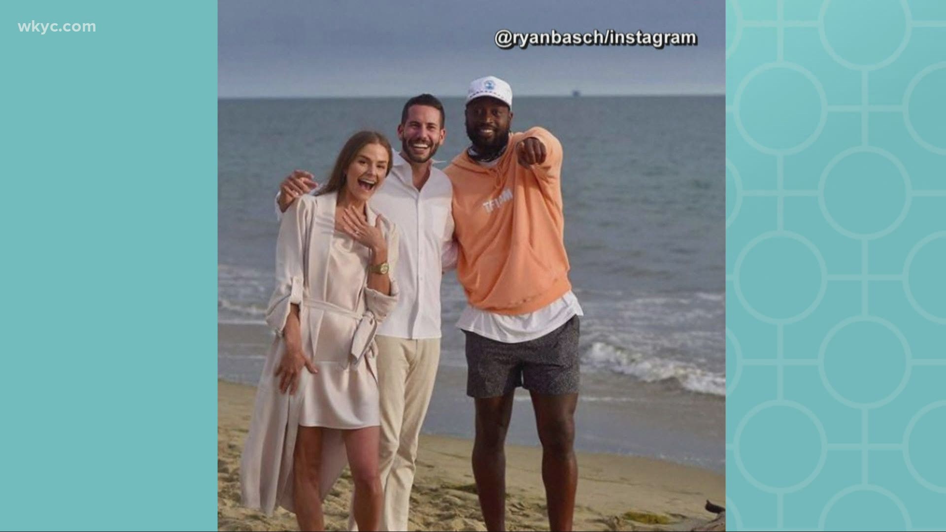 NBA star Dwayne Wade was only going for a walk on the beach. That is until he happened to stumble upon a proposal in progress! Watch to see how it turned out.