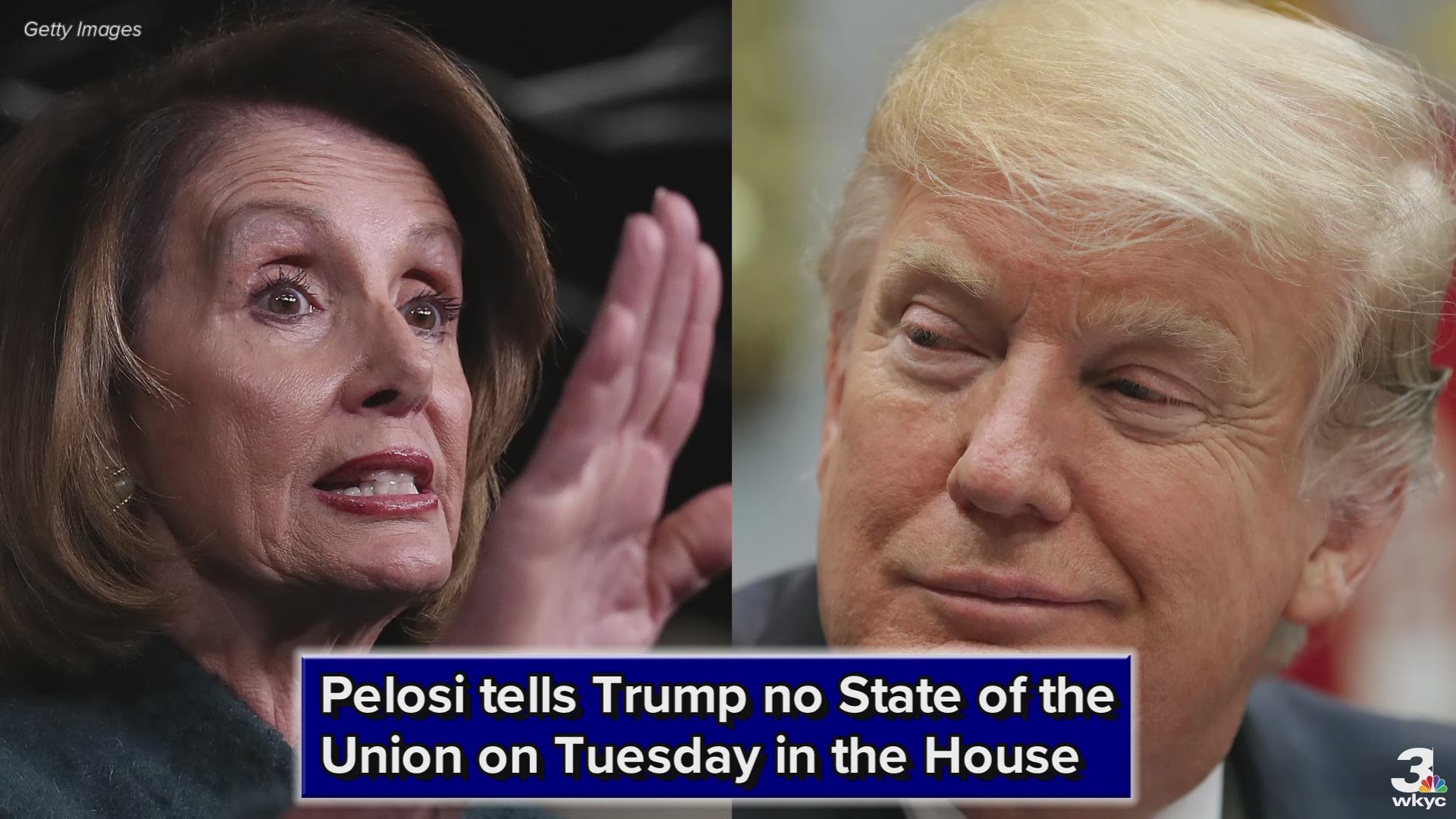 Pelosi acted just hours after Trump notified her that he was planning to deliver the speech next Tuesday in line with her original invitation.
