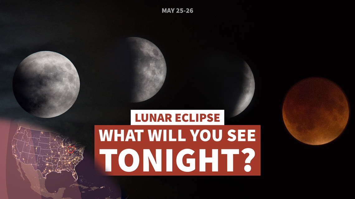 Statebystate lunar eclipse what can you expect to see?