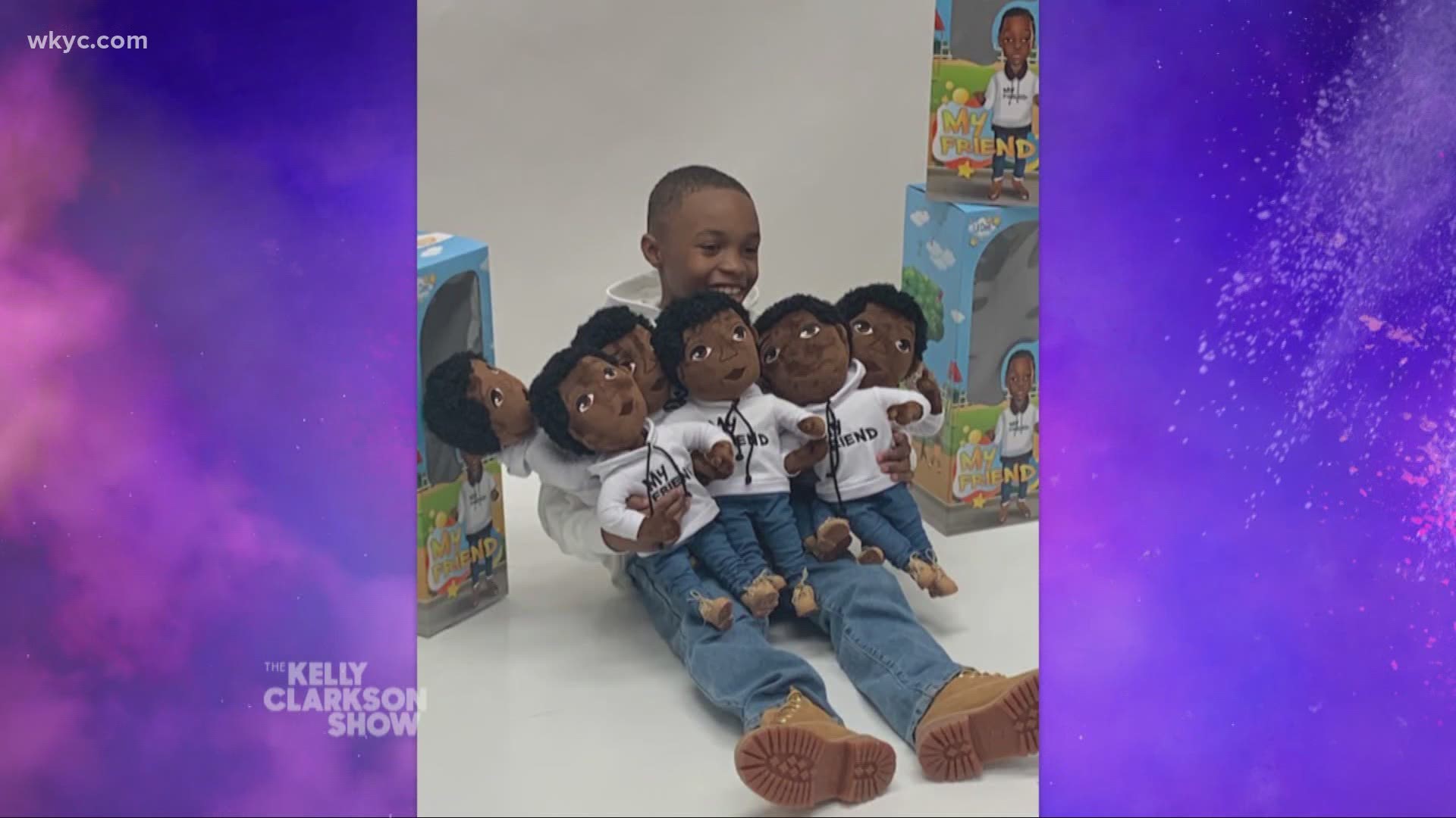 8-year-old Demetrius and his mom Luciana of Twinsburg created Our Brown Boy Joy, a company that provides toys and products to offer Black boys positive affirmations.
