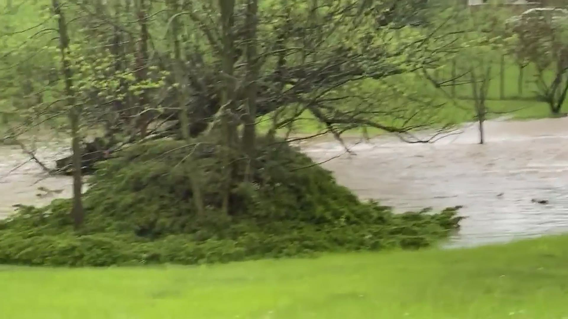 This video was taken by Gus Angelone on Facebook. A Flash Flood Warning was in effect for several hours on Friday.