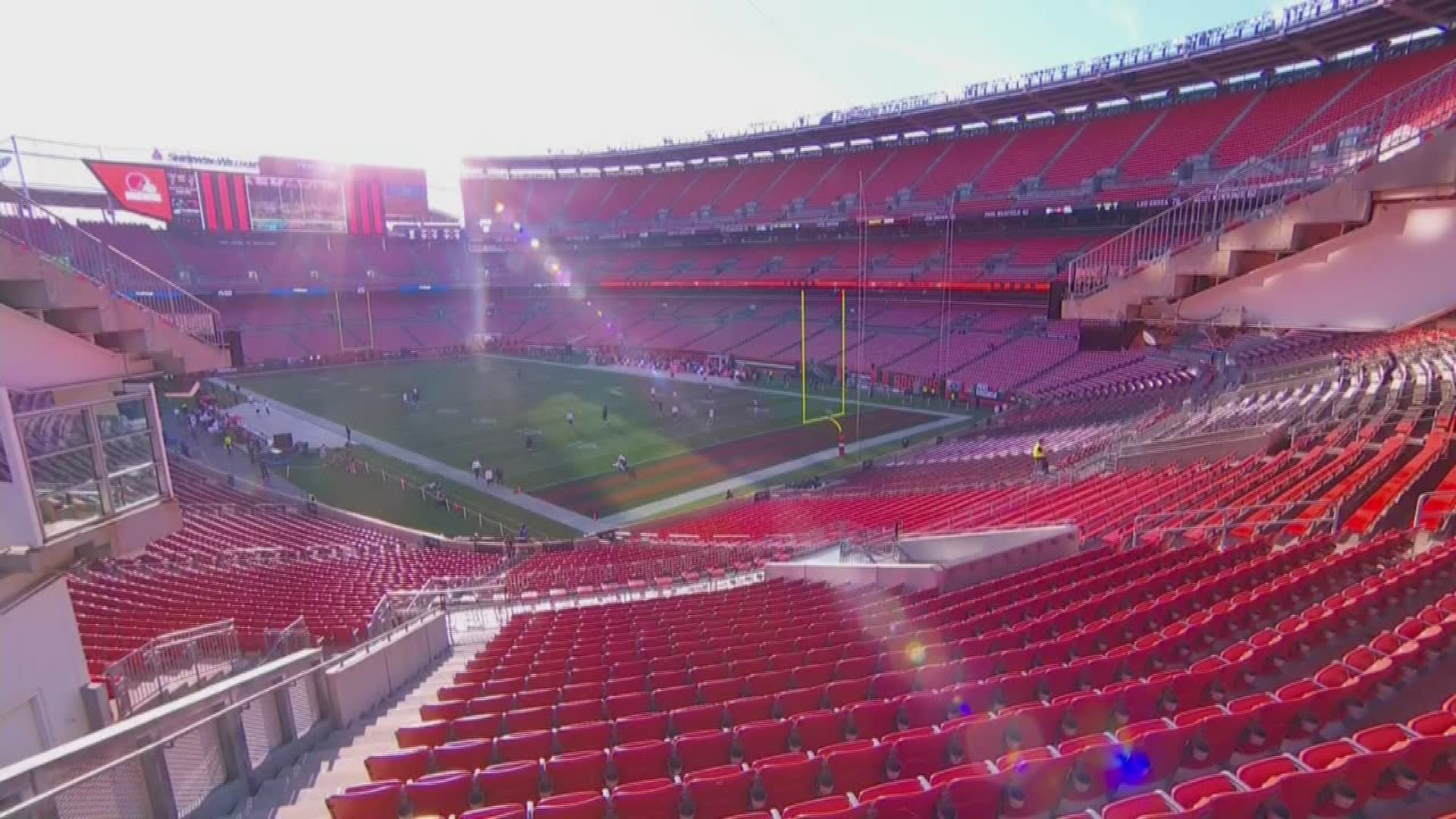 The stage is set at FirstEnergy Stadium as the Cleveland Browns prepare to host the Los Angeles Rams on Sunday Night Football. Kickoff on Channel 3 is set for 8:20p.