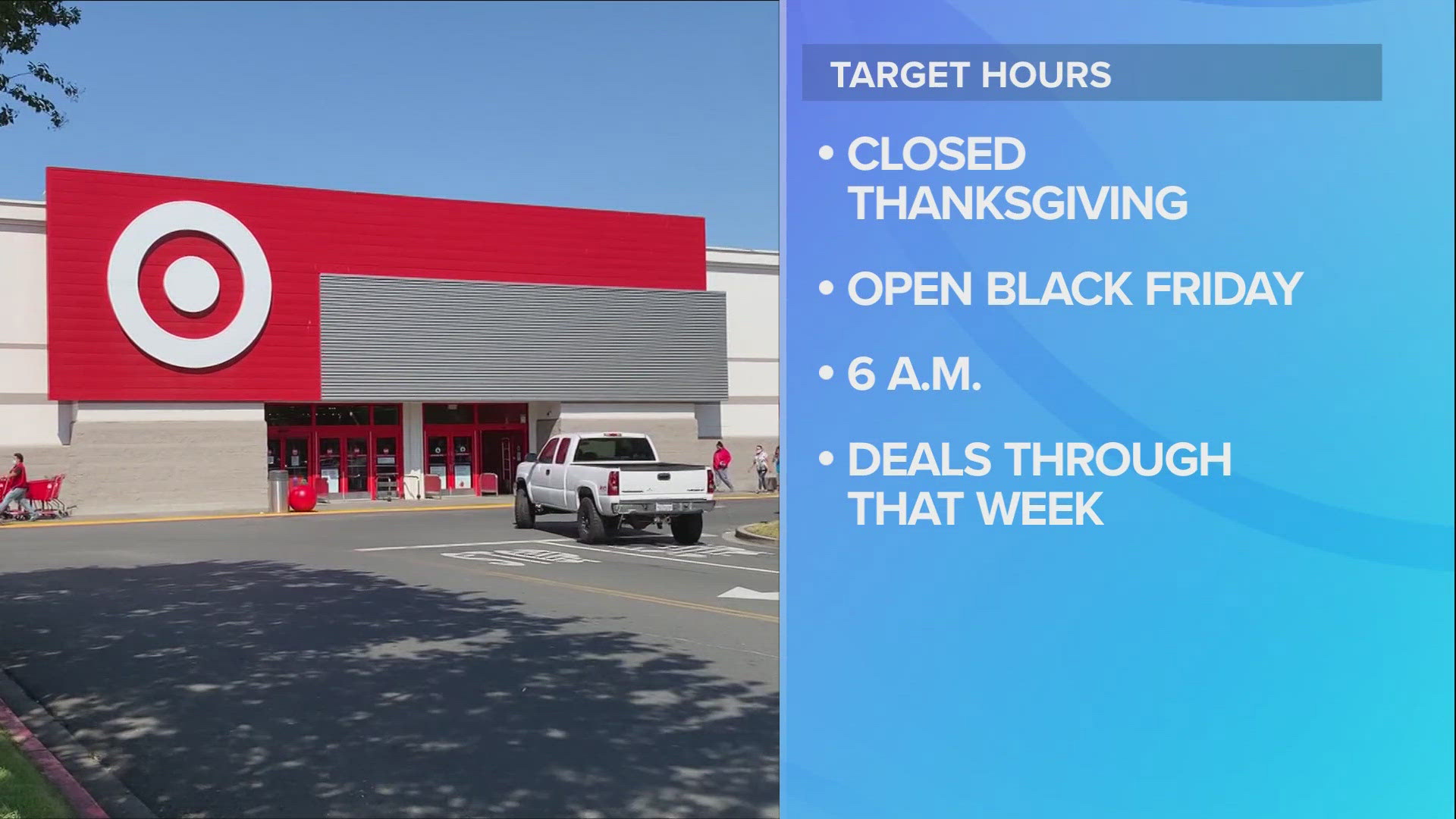 Along with store hours for Thanksgiving week, the retailer also announced extended shopping hours for the rest of the holiday season.