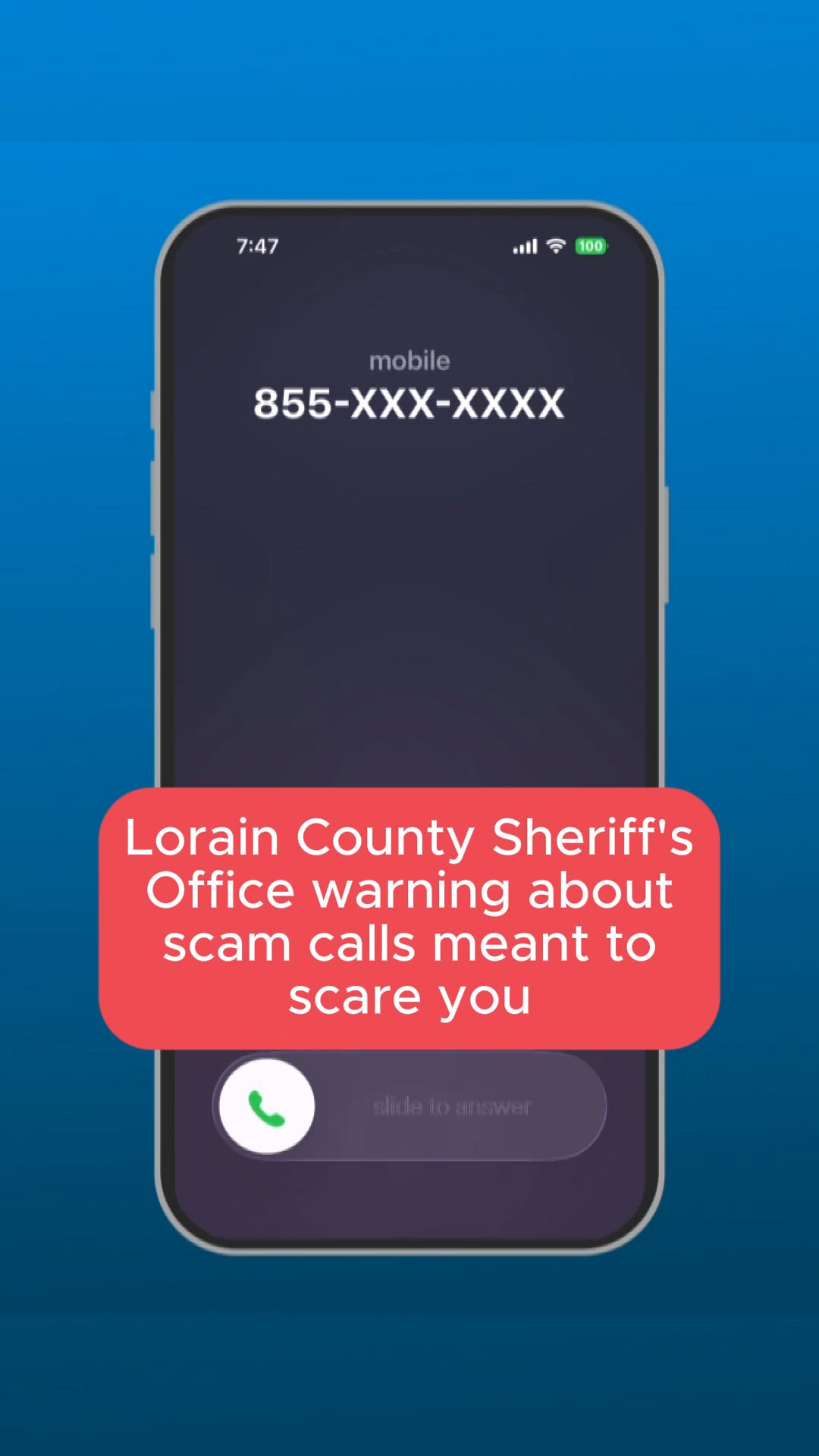 Lorain County Sheriff's Office warns about '855' scam calls | wkyc.com