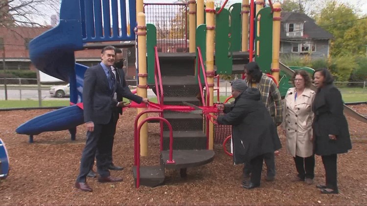 Playgrounds and outdoor fitness zones renovated and reopened on Cleveland's east side: First Look