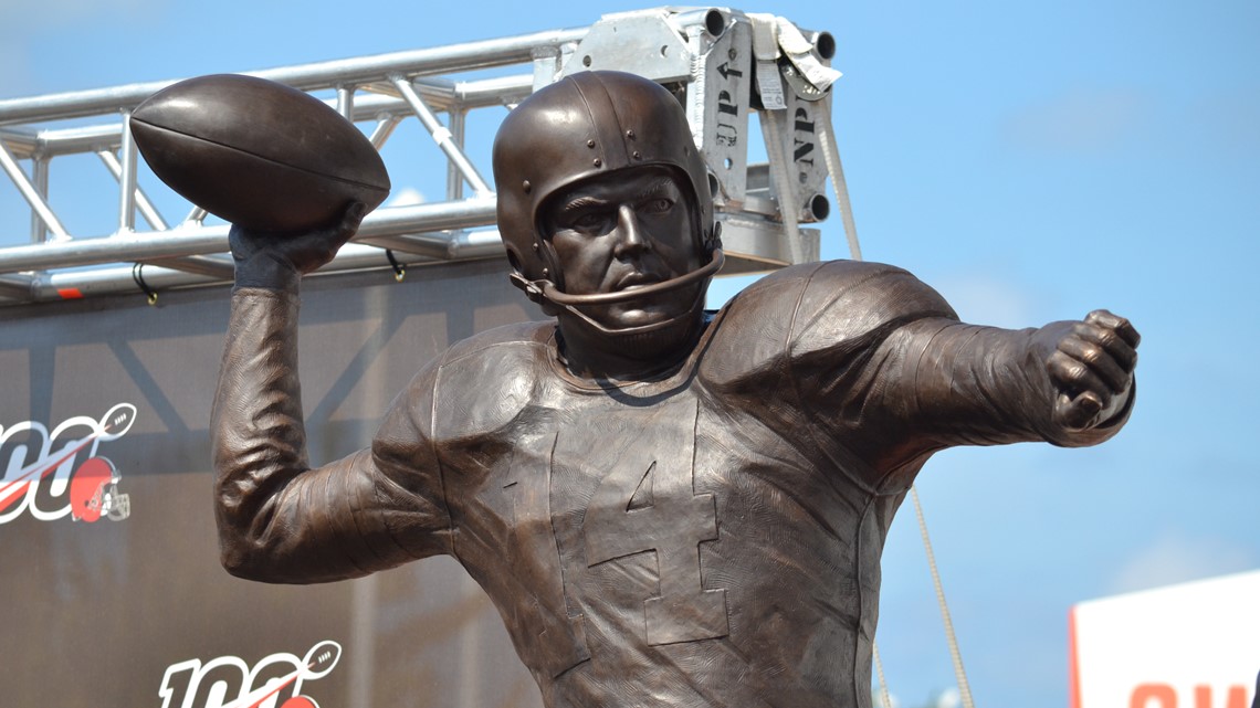 NFL Hall of Fame QB Otto Graham Statue 