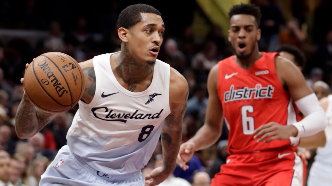 Cleveland Cavaliers #8 Jordan Clarkson Earned Jersey