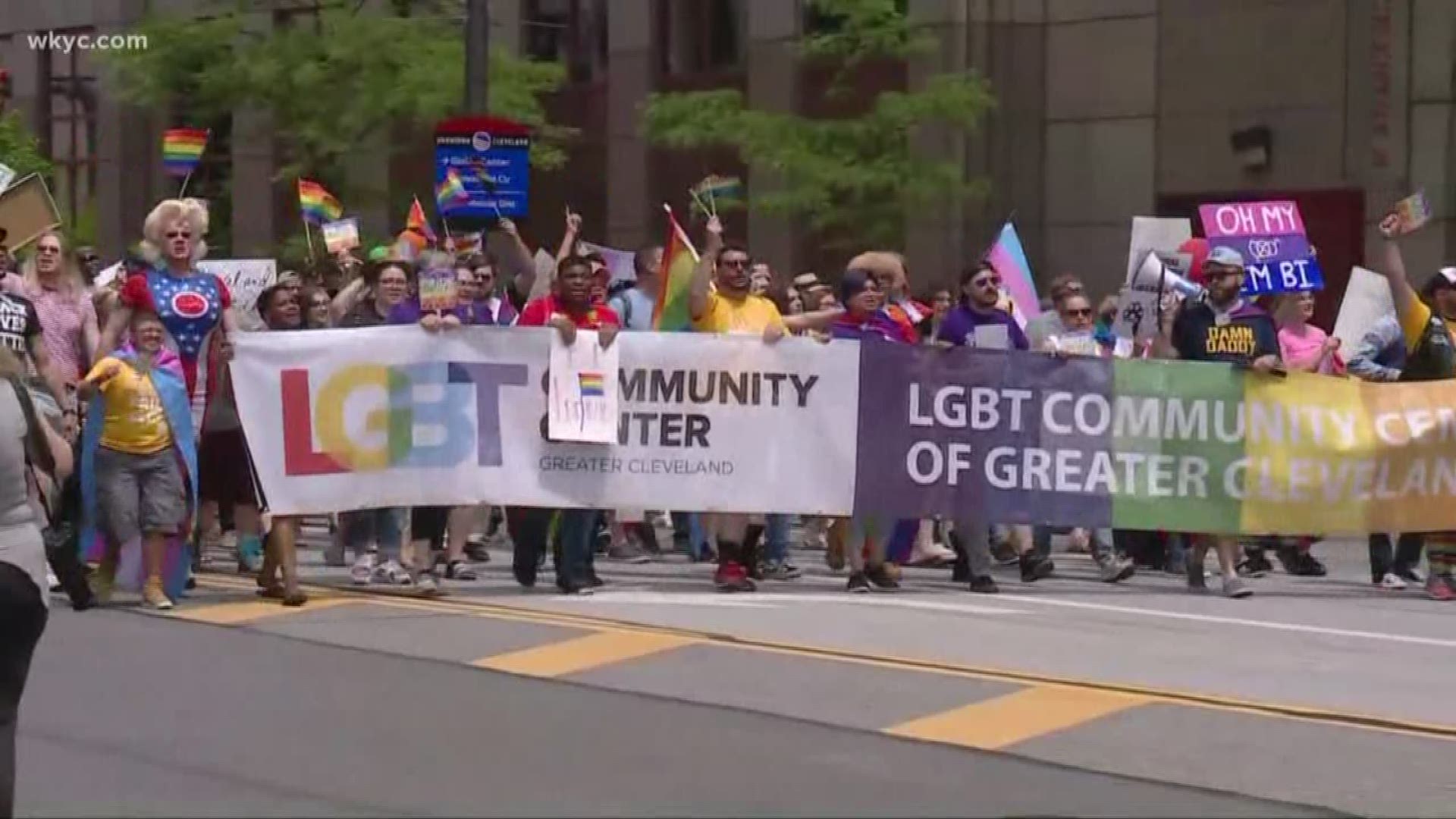 Pride in the CLE March and Festival is described as "a dynamic, inclusive event for people of all ages and it is made possible with the support of the community." WKYC's Michael Estime emceed the event.