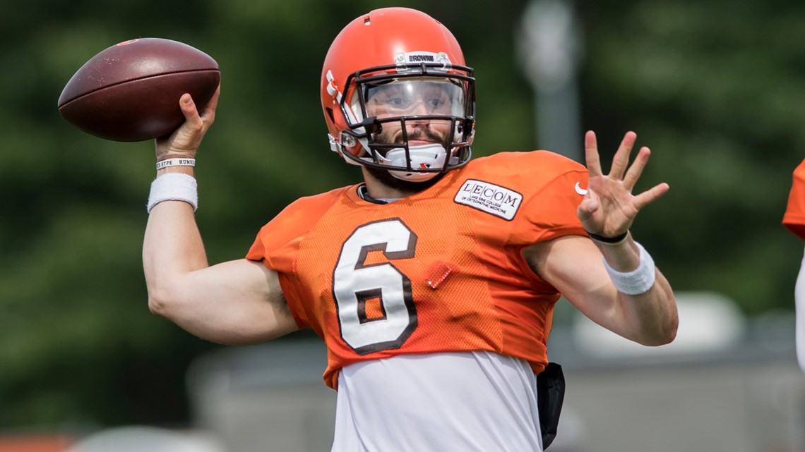 Baker Mayfield links up with good friend Christian Yelich, delivers Browns  swag at Brewers spring training