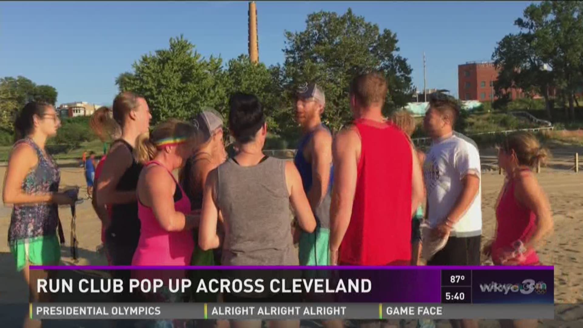 Run club pop ups across Cleveland