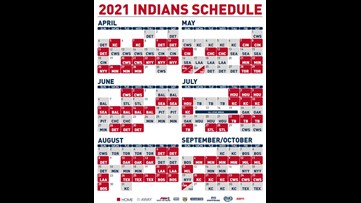 Cleveland Indians unveil 2021 schedule; open April 1 at Detroit | wkyc.com