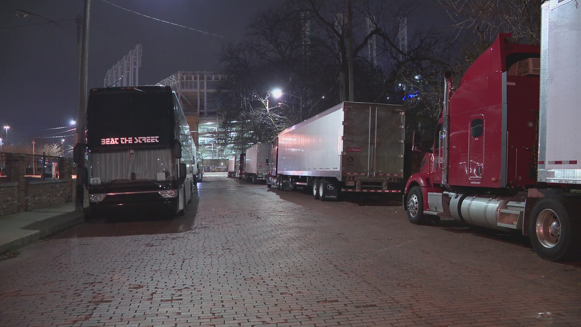 The Queen of Christmas is here! 3News spotted tour trucks downtown Cleveland ahead of the Mariah Carey concert at Rocket Mortgage FieldHouse.