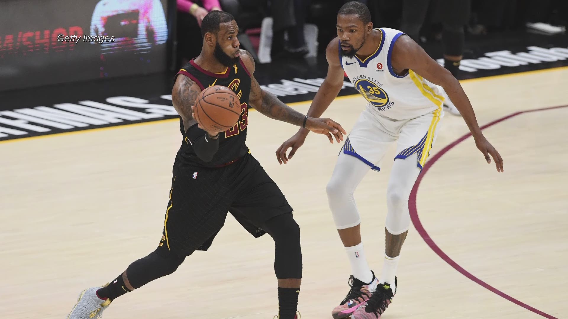 Kevin Durant said he doesn't think LeBron James will take his talents to the Warriors.