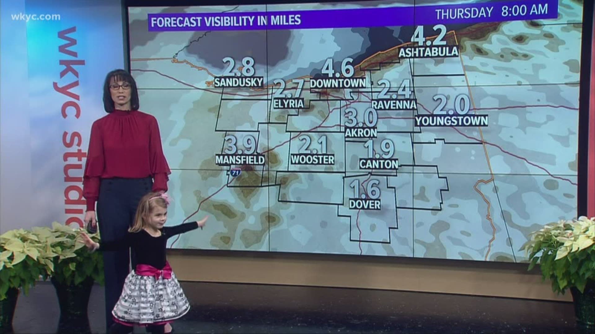 Today was a warm one in Northeast Ohio, at least by December standards. Chief Meteorologist Betsy Kling and Violette, age 4, tell you what's next with the weather.